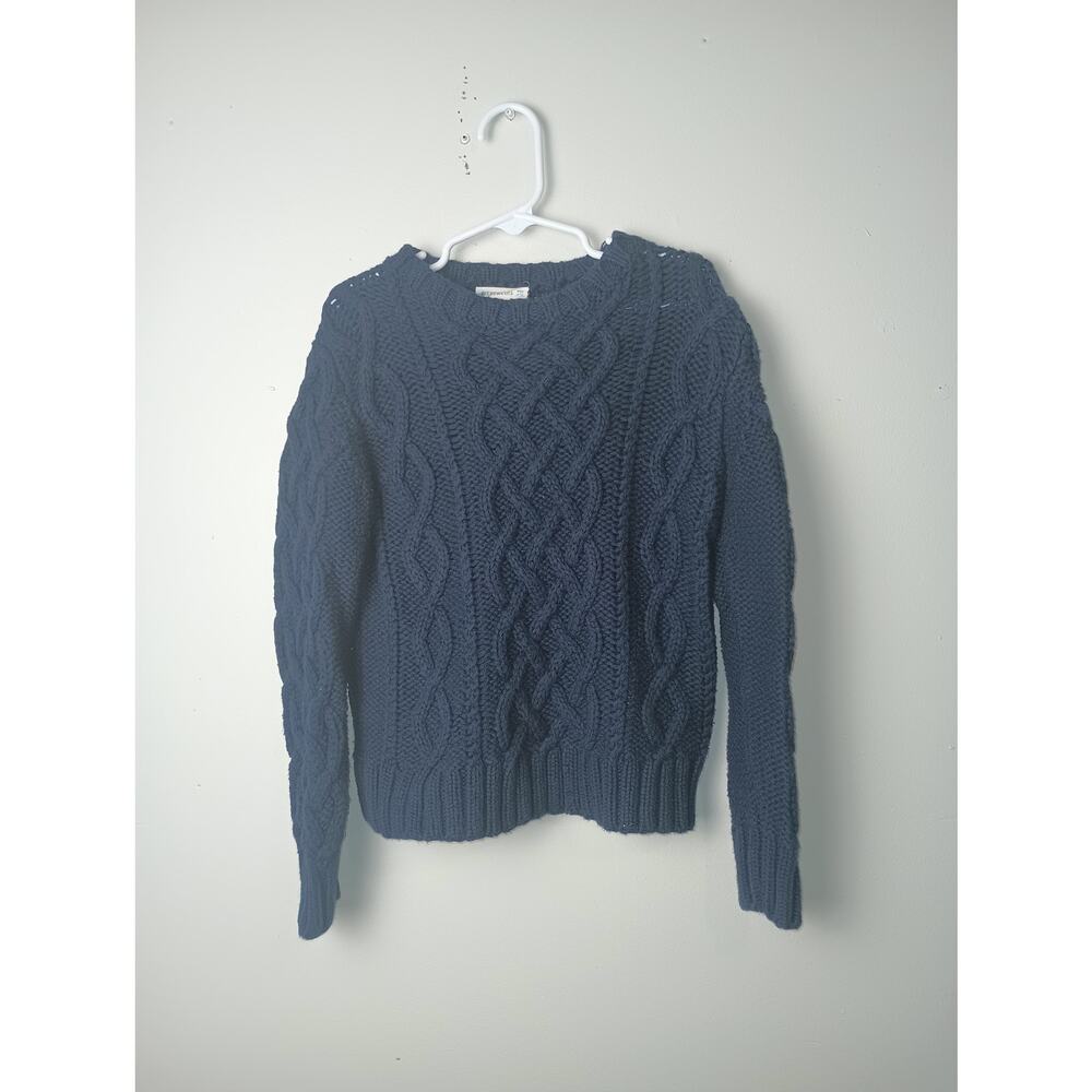 Crewcuts Navy Blue Cable Knit Fisherman Sweater Toddler Size 4/5‎ Cozy Winter